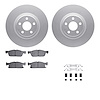 4512-99100 Geospec Brake Rotors w/5000 Advanced Brake Pads Kit & Hardware, 2015-2020 Ford/Lincoln/Mercury/Mazda, Position: Front - image 1