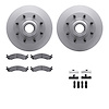 4512-99112 Geospec Brake Rotors w/5000 Advanced Brake Pads Kit & Hardware, 1995-2000 Ford/Lincoln/Mercury/Mazda, Position: Front - image 1