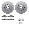 4512-99114 Geospec Brake Rotors w/5000 Advanced Brake Pads Kit & Hardware, 1995-2007 Ford/Lincoln/Mercury/Mazda, Position: Front - image 1