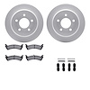 4512-99120 Geospec Brake Rotors w/5000 Advanced Brake Pads Kit & Hardware, 1995-2002 Ford/Lincoln/Mercury/Mazda, Position: Rear - image 1