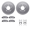 4512-99128 Geospec Brake Rotors w/5000 Advanced Brake Pads Kit & Hardware, 1997-2004 Ford/Lincoln/Mercury/Mazda, Position: Front - image 1