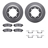 4512-99135 Geospec Brake Rotors w/5000 Advanced Brake Pads Kit & Hardware, 1999-2004 Ford/Lincoln/Mercury/Mazda, Position: Rear - image 1