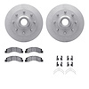 4512-99137 Geospec Brake Rotors w/5000 Advanced Brake Pads Kit & Hardware, 1999-2002 Ford/Lincoln/Mercury/Mazda, Position: Front - image 1