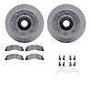 4512-99138 Geospec Brake Rotors w/5000 Advanced Brake Pads Kit & Hardware, 1999-2002 Ford/Lincoln/Mercury/Mazda, Position: Front - image 1