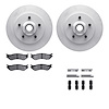 4512-99145 Geospec Brake Rotors w/5000 Advanced Brake Pads Kit & Hardware, 1999-2004 Ford/Lincoln/Mercury/Mazda, Position: Front - image 1