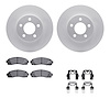 4512-99146 Geospec Brake Rotors w/5000 Advanced Brake Pads Kit & Hardware, 2001-2002 Ford/Lincoln/Mercury/Mazda, Position: Front - image 1