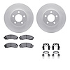 4512-99147 Geospec Brake Rotors w/5000 Advanced Brake Pads Kit & Hardware, 2003-2005 Ford/Lincoln/Mercury/Mazda, Position: Front - image 1