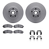 4512-99151 Geospec Brake Rotors w/5000 Advanced Brake Pads Kit & Hardware, 2003-2005 Ford/Lincoln/Mercury/Mazda, Position: Front - image 1