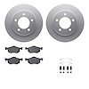 4512-99156 Geospec Brake Rotors w/5000 Advanced Brake Pads Kit & Hardware, 2001-2005 Ford/Lincoln/Mercury/Mazda, Position: Front - image 1