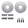 4512-99158 Geospec Brake Rotors w/5000 Advanced Brake Pads Kit & Hardware, 2002-2005 Ford/Lincoln/Mercury/Mazda, Position: Rear - image 1