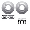 4512-99162 Geospec Brake Rotors w/5000 Advanced Brake Pads Kit & Hardware, 1999-2009 Ford/Lincoln/Mercury/Mazda, Position: Rear