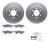 4512-99166 Geospec Brake Rotors w/5000 Advanced Brake Pads Kit & Hardware, 2002-2006 Ford/Lincoln/Mercury/Mazda, Position: Front - image 1