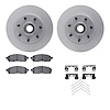 4512-99168 Geospec Brake Rotors w/5000 Advanced Brake Pads Kit & Hardware, 2004-2008 Ford/Lincoln/Mercury/Mazda, Position: Front - image 1