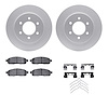 4512-99169 Geospec Brake Rotors w/5000 Advanced Brake Pads Kit & Hardware, 2004-2008 Ford/Lincoln/Mercury/Mazda, Position: Front - image 1
