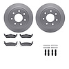 4512-99172 Geospec Brake Rotors w/5000 Advanced Brake Pads Kit & Hardware, 2004-2009 Ford/Lincoln/Mercury/Mazda, Position: Rear - image 1