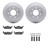 4512-99173 Geospec Brake Rotors w/5000 Advanced Brake Pads Kit & Hardware, 2010-2011 Ford/Lincoln/Mercury/Mazda, Position: Rear - image 1