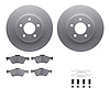 4512-99179 Geospec Brake Rotors w/5000 Advanced Brake Pads Kit & Hardware, 2009-2012 Ford/Lincoln/Mercury/Mazda, Position: Front - image 1