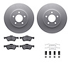 4512-99180 Geospec Brake Rotors w/5000 Advanced Brake Pads Kit & Hardware, 2009-2012 Ford/Lincoln/Mercury/Mazda, Position: Front - image 1