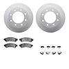 4512-99187 Geospec Brake Rotors w/5000 Advanced Brake Pads Kit & Hardware, 2010-2012 Ford/Lincoln/Mercury/Mazda, Position: Rear - image 1