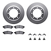 4512-99188 Geospec Brake Rotors w/5000 Advanced Brake Pads Kit & Hardware, 2005-2010 Ford/Lincoln/Mercury/Mazda, Position: Rear - image 1