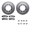 4512-99189 Geospec Brake Rotors w/5000 Advanced Brake Pads Kit & Hardware, 2010-2012 Ford/Lincoln/Mercury/Mazda, Position: Rear - image 1