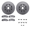 4512-99190 Geospec Brake Rotors w/5000 Advanced Brake Pads Kit & Hardware, 2005-2007 Ford/Lincoln/Mercury/Mazda, Position: Front - image 1