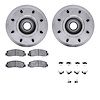 4512-99191 Geospec Brake Rotors w/5000 Advanced Brake Pads Kit & Hardware, 2005-2007 Ford/Lincoln/Mercury/Mazda, Position: Front - image 1