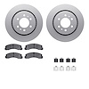 4512-99195 Geospec Brake Rotors w/5000 Advanced Brake Pads Kit & Hardware, 2010-2021 Ford/Lincoln/Mercury/Mazda, Position: Front - image 1