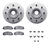 4512-99201 Geospec Brake Rotors w/5000 Advanced Brake Pads Kit & Hardware, 2006-2010 Ford/Lincoln/Mercury/Mazda, Position: Front - image 1