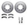 4512-99202 Geospec Brake Rotors w/5000 Advanced Brake Pads Kit & Hardware, Fits Select Ford/Lincoln/Mercury/Mazda, Position: Rea - image 1