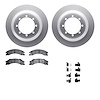 4512-99204 Geospec Brake Rotors w/5000 Advanced Brake Pads Kit & Hardware, Fits Select Ford/Lincoln/Mercury/Mazda, Position: Rea - image 1