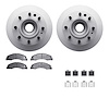 4512-99205 Geospec Brake Rotors w/5000 Advanced Brake Pads Kit & Hardware, Fits Select Ford/Lincoln/Mercury/Mazda, Position: Fro