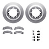 4512-99206 Geospec Brake Rotors w/5000 Advanced Brake Pads Kit & Hardware, Fits Select Ford/Lincoln/Mercury/Mazda, Position: Rea - image 1