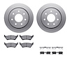 4512-99210 Geospec Brake Rotors w/5000 Advanced Brake Pads Kit & Hardware, 2012-2014 Ford/Lincoln/Mercury/Mazda, Position: Rear - image 1