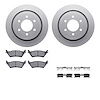 4512-99211 Geospec Brake Rotors w/5000 Advanced Brake Pads Kit & Hardware, 2012-2020 Ford/Lincoln/Mercury/Mazda, Position: Rear - image 1