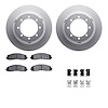 4512-99220 Geospec Brake Rotors w/5000 Advanced Brake Pads Kit & Hardware, Fits Select Ford/Lincoln/Mercury/Mazda, Position: Rea - image 1