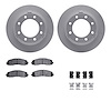 4512-99222 Geospec Brake Rotors w/5000 Advanced Brake Pads Kit & Hardware, Fits Select Ford/Lincoln/Mercury/Mazda, Position: Rea - image 1