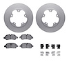 4512-99223 Geospec Brake Rotors w/5000 Advanced Brake Pads Kit & Hardware, 2015-2019 Ford/Lincoln/Mercury/Mazda, Position: Rear - image 1