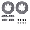 4512-99224 Geospec Brake Rotors w/5000 Advanced Brake Pads Kit & Hardware, 2015-2019 Ford/Lincoln/Mercury/Mazda, Position: Rear - image 1