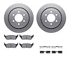 4512-99226 Geospec Brake Rotors w/5000 Advanced Brake Pads Kit & Hardware, 2015-2017 Ford/Lincoln/Mercury/Mazda, Position: Rear - image 1