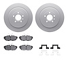 4512-99234 Geospec Brake Rotors w/5000 Advanced Brake Pads Kit & Hardware, 2013-2014 Ford/Lincoln/Mercury/Mazda, Position: Rear - image 1