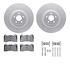 4512-99236 Geospec Brake Rotors w/5000 Advanced Brake Pads Kit & Hardware, 2016-2018 Ford/Lincoln/Mercury/Mazda, Position: Front - image 1