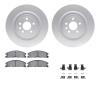 4512-99241 Geospec Brake Rotors w/5000 Advanced Brake Pads Kit & Hardware, 2013-2019 Ford/Lincoln/Mercury/Mazda, Position: Front - image 1