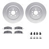 4512-99242 Geospec Brake Rotors w/5000 Advanced Brake Pads Kit & Hardware, 2013-2019 Ford/Lincoln/Mercury/Mazda, Position: Front - image 1