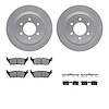 4512-99244 Geospec Brake Rotors w/5000 Advanced Brake Pads Kit & Hardware, 2018-2020 Ford/Lincoln/Mercury/Mazda, Position: Rear - image 1