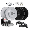 4514-03104 Geospec Brake Rotors w/5000 Advanced Brake Pads/Drums/Shoes & Hardware Kit, 1999-2001 Kia/Hyundai/Genesis, Position:  - image 1