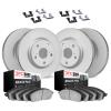 4514-31178 Geospec Brake Rotors w/5000 Advanced Brake Pads Kit & Hardware, Fits Select BMW, Position: Front and Rear - image 1