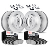 4514-48074 Geospec Brake Rotors w/5000 Advanced Brake Pads Kit & Hardware, Fits Select GM, Position: Front and Rear