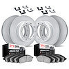 4514-54276 Geospec Brake Rotors w/5000 Advanced Brake Pads Kit & Hardware, 2011-2015 Ford/Lincoln/Mercury/Mazda, Position: Front