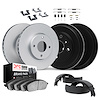 4514-59083 Geospec Brake Rotors w/5000 Advanced Brake Pads/Drums/Shoes & Hardware Kit, 1988-1989 Acura/Honda, Position: Front an